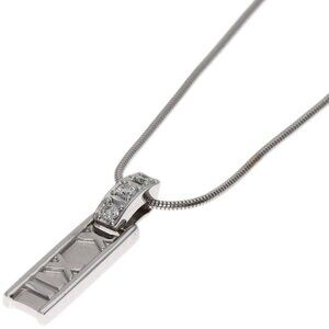 TIFFANY & CO. White Gold Diamond Atlas Necklace
